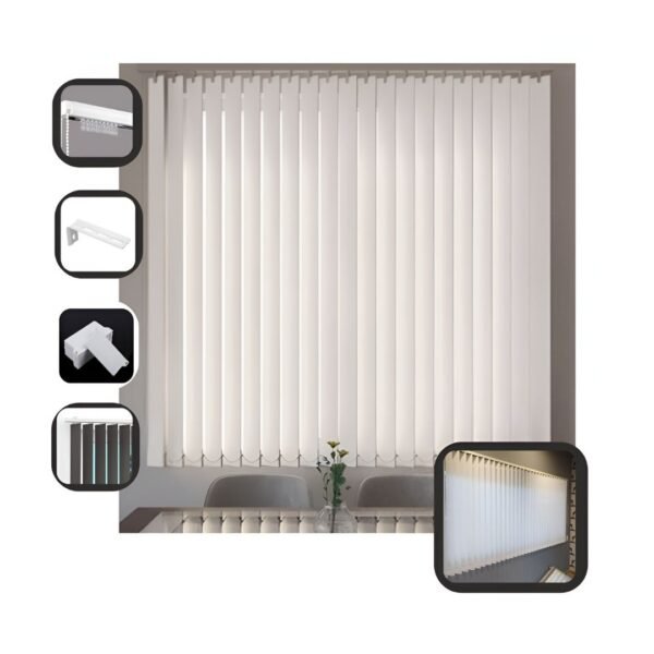 Cortina Banda Vertical Traslucida Lux Ancho 140x210 Alto - Imagen 2
