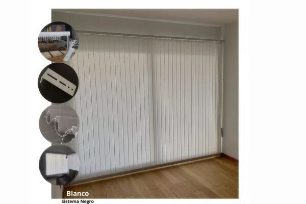 Cortina Banda Vertical Traslucida Lux Ancho 140x210 Alto