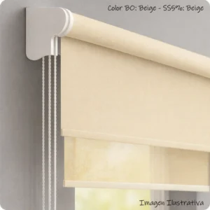 Roller Doble Blackout Premium Galicia y Sun Screen 5%